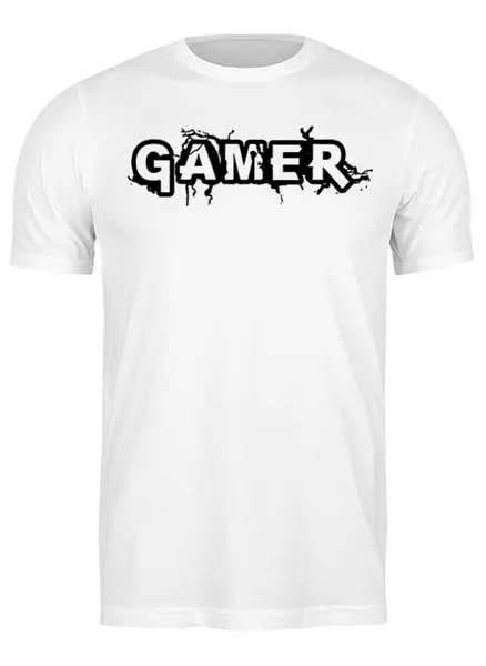 Заказать мужскую футболку в Москве. Футболка классическая Gamer от Leichenwagen - готовые дизайны и нанесение принтов.
