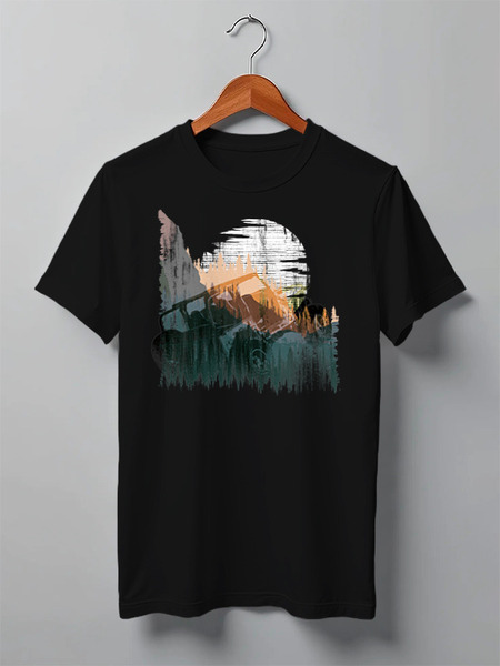 Заказать мужскую футболку в Москве. Футболка классическая  Offroad Expedition от oneredfoxstore@gmail.com - готовые дизайны и нанесение принтов.