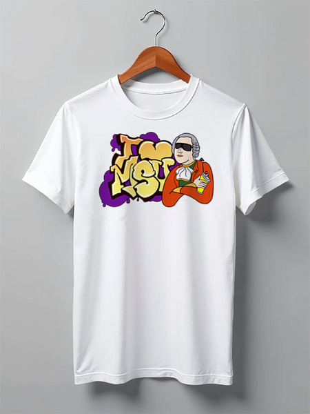 Заказать мужскую футболку в Москве. Футболка классическая МФ1 I Love MSU (Purple) от AR Print - готовые дизайны и нанесение принтов.