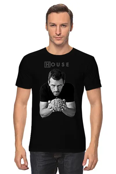Заказать мужскую футболку в Москве. Футболка классическая House, M.D. от cherdantcev - готовые дизайны и нанесение принтов.