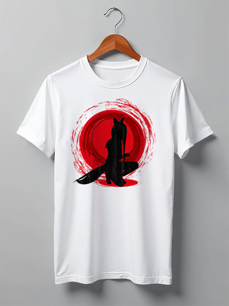 Заказать мужскую футболку в Москве. Футболка классическая Japan от oneredfoxstore@gmail.com - готовые дизайны и нанесение принтов.