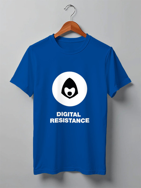 Заказать мужскую футболку в Москве. Футболка классическая Digital Resistance от darkdrag@badboot.ru - готовые дизайны и нанесение принтов.