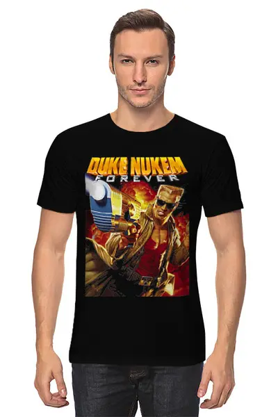 Заказать мужскую футболку в Москве. Футболка классическая DUKE NUKEM от robus - готовые дизайны и нанесение принтов.