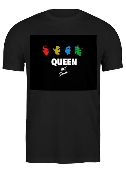 Заказать мужскую футболку в Москве. Футболка классическая Queen от Fedor - готовые дизайны и нанесение принтов.