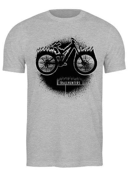 Заказать мужскую футболку в Москве. Футболка классическая Mountain Bike от oneredfoxstore@gmail.com - готовые дизайны и нанесение принтов.