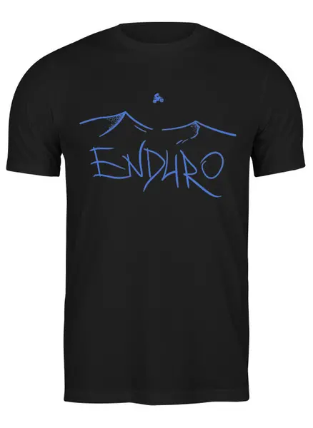Заказать мужскую футболку в Москве. Футболка классическая Enduro от oneredfoxstore@gmail.com - готовые дизайны и нанесение принтов.