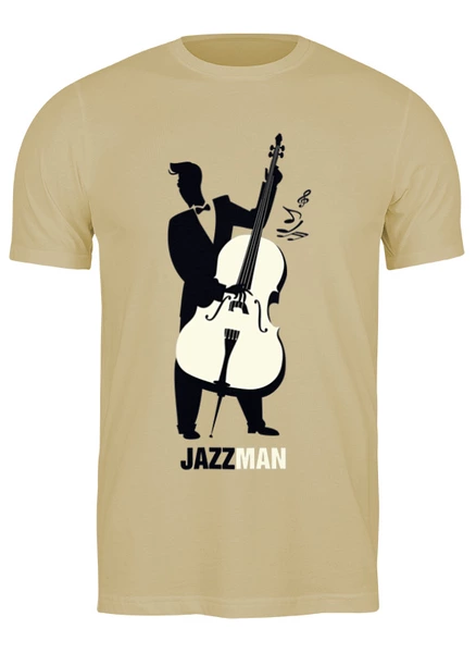 Заказать мужскую футболку в Москве. Футболка классическая Jazzman от skynatural - готовые дизайны и нанесение принтов.