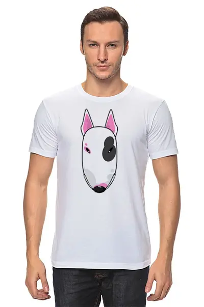 Заказать мужскую футболку в Москве. Футболка классическая мультяшная собака от sergei1807@yahoo.com - готовые дизайны и нанесение принтов.