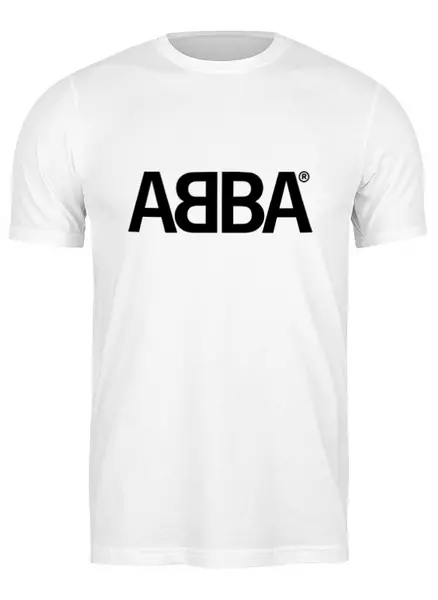 Заказать мужскую футболку в Москве. Футболка классическая Группа "ABBA" от Fedor - готовые дизайны и нанесение принтов.