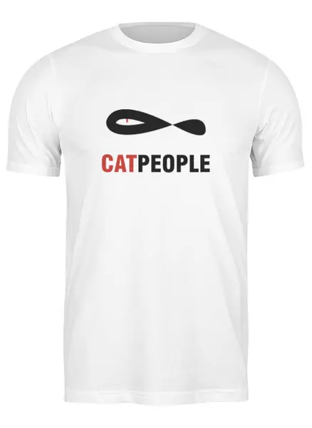Заказать мужскую футболку в Москве. Футболка классическая Люди кошки от Alis - готовые дизайны и нанесение принтов.