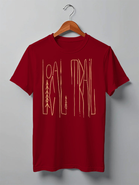Заказать мужскую футболку в Москве. Футболка классическая Local Trail от oneredfoxstore@gmail.com - готовые дизайны и нанесение принтов.
