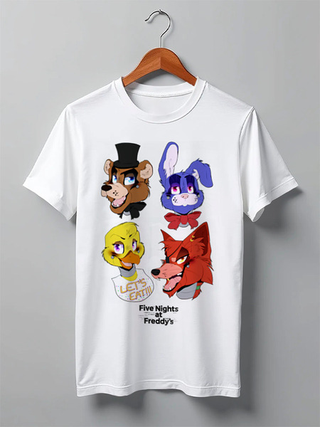 Заказать мужскую футболку в Москве. Футболка классическая ✪Five Nights at Freddy's✪ от balden - готовые дизайны и нанесение принтов.