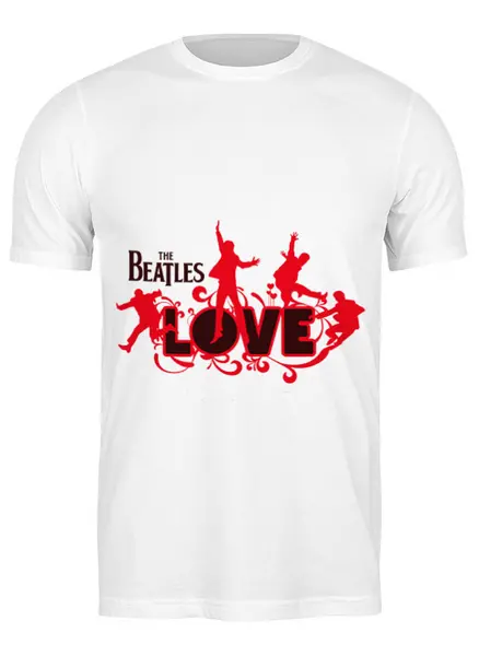 Заказать мужскую футболку в Москве. Футболка классическая Beatles от Елена Гришина - готовые дизайны и нанесение принтов.