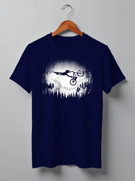 Заказать мужскую футболку в Москве. Футболка классическая Mountain Bike от oneredfoxstore@gmail.com - готовые дизайны и нанесение принтов.