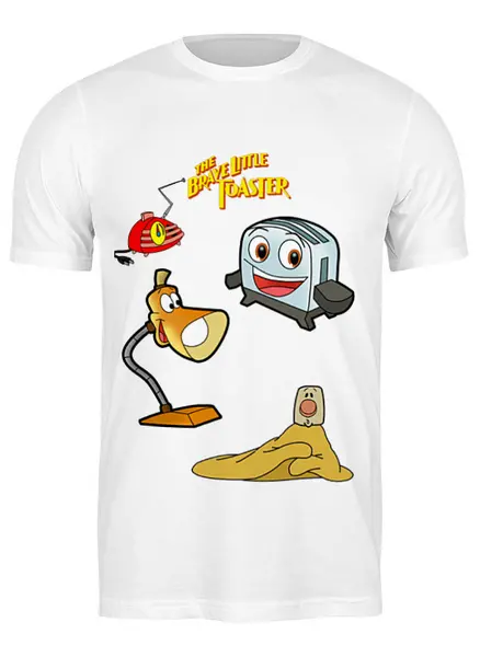 Заказать мужскую футболку в Москве. Футболка классическая Отважный маленький тостер от borado - готовые дизайны и нанесение принтов.
