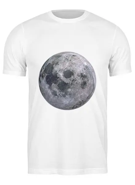 Заказать мужскую футболку в Москве. Футболка классическая Луна-солнце ночи от Андрей Бочкарев - готовые дизайны и нанесение принтов.