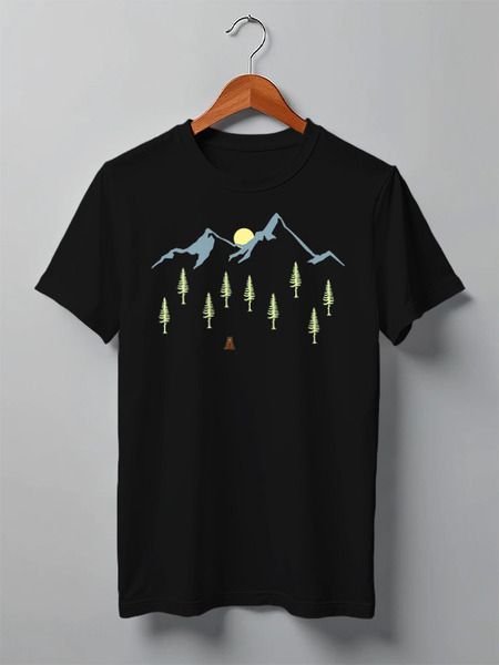 Заказать мужскую футболку в Москве. Футболка классическая Bear Here от oneredfoxstore@gmail.com - готовые дизайны и нанесение принтов.