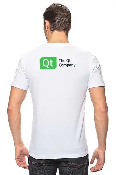 Заказать мужскую футболку в Москве. Футболка классическая Qt Team от Тимур Мишагин - готовые дизайны и нанесение принтов.