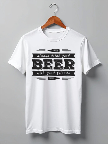 Заказать мужскую футболку в Москве. Футболка классическая Burgers от oneredfoxstore@gmail.com - готовые дизайны и нанесение принтов.