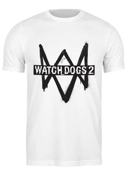 Заказать мужскую футболку в Москве. Футболка классическая Watch Dogs  от cherdantcev - готовые дизайны и нанесение принтов.