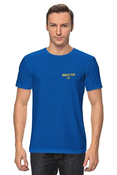 Заказать мужскую футболку в Москве. Футболка классическая Vault-tec 111 от Curipopik - готовые дизайны и нанесение принтов.