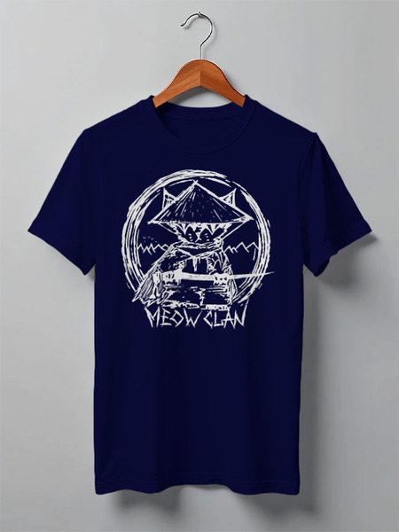 Заказать мужскую футболку в Москве. Футболка классическая Meow-Tang Clan от oneredfoxstore@gmail.com - готовые дизайны и нанесение принтов.