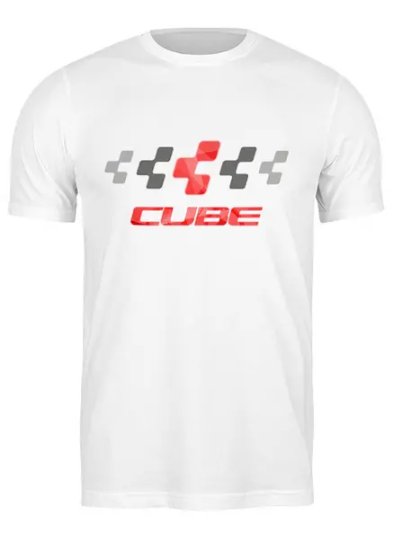 Заказать мужскую футболку в Москве. Футболка классическая Cube 1 от white_irbis - готовые дизайны и нанесение принтов.