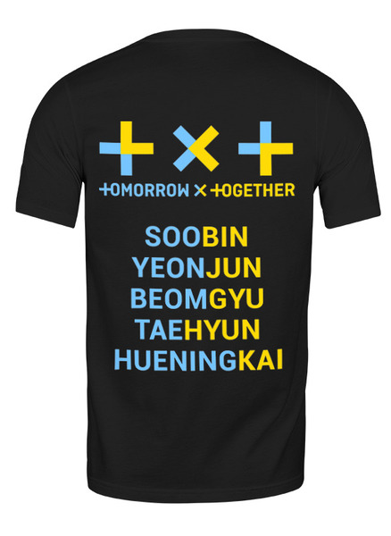 Заказать мужскую футболку в Москве. Футболка классическая TXT / Tomorrow X Together  от geekbox - готовые дизайны и нанесение принтов.