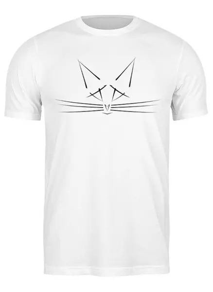 Заказать мужскую футболку в Москве. Футболка классическая Cats Here от oneredfoxstore@gmail.com - готовые дизайны и нанесение принтов.