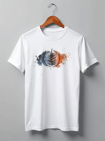 Заказать мужскую футболку в Москве. Футболка классическая  Fern Colors от oneredfoxstore@gmail.com - готовые дизайны и нанесение принтов.