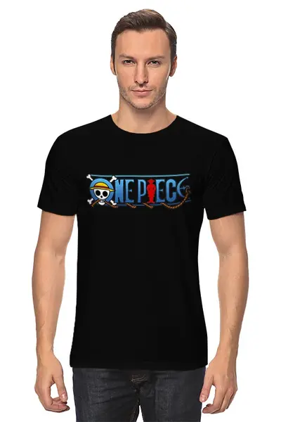 Заказать мужскую футболку в Москве. Футболка классическая One Piece от Y L - готовые дизайны и нанесение принтов.