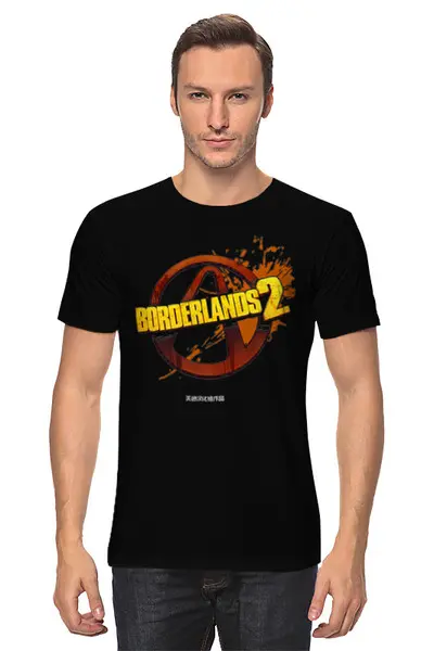 Заказать мужскую футболку в Москве. Футболка классическая BORDERLANDS от robus - готовые дизайны и нанесение принтов.