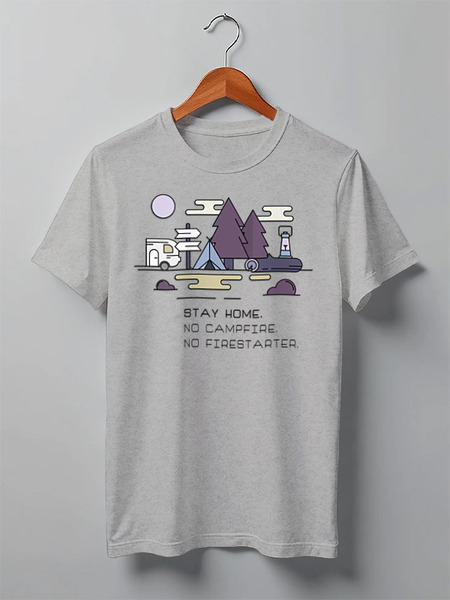 Заказать мужскую футболку в Москве. Футболка классическая Mountains от oneredfoxstore@gmail.com - готовые дизайны и нанесение принтов.
