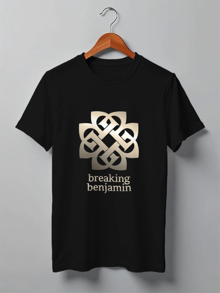 Заказать мужскую футболку в Москве. Футболка классическая Breaking Benjamin от geekbox - готовые дизайны и нанесение принтов.