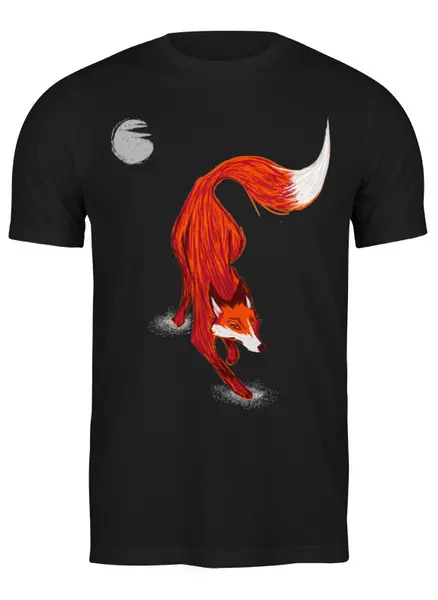 Заказать мужскую футболку в Москве. Футболка классическая One Red Fox от oneredfoxstore@gmail.com - готовые дизайны и нанесение принтов.