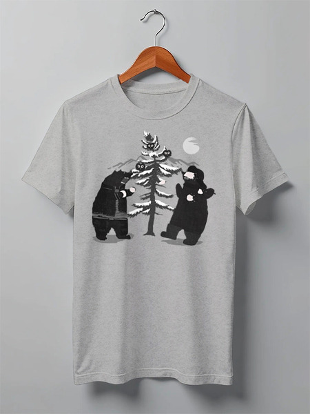 Заказать мужскую футболку в Москве. Футболка классическая Snow Battle от oneredfoxstore@gmail.com - готовые дизайны и нанесение принтов.