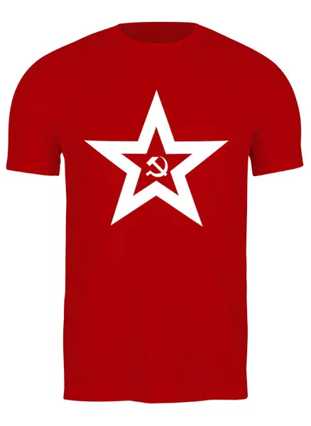 Заказать мужскую футболку в Москве. Футболка классическая Communism will win от Анастасия Шатова - готовые дизайны и нанесение принтов.