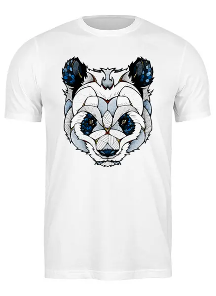 Заказать мужскую футболку в Москве. Футболка классическая Панда от oldman - готовые дизайны и нанесение принтов.