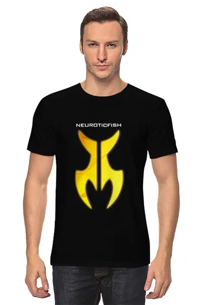 Заказать мужскую футболку в Москве. Футболка классическая Neuroticfish от OEX design - готовые дизайны и нанесение принтов.