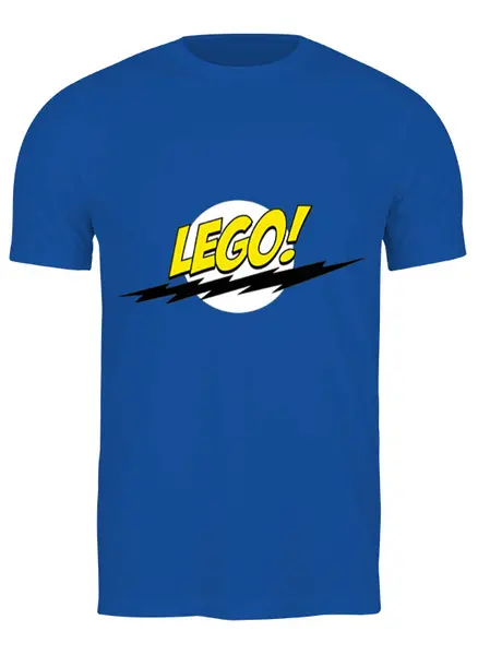 Заказать мужскую футболку в Москве. Футболка классическая Лего (Lego) от Zamula - готовые дизайны и нанесение принтов.