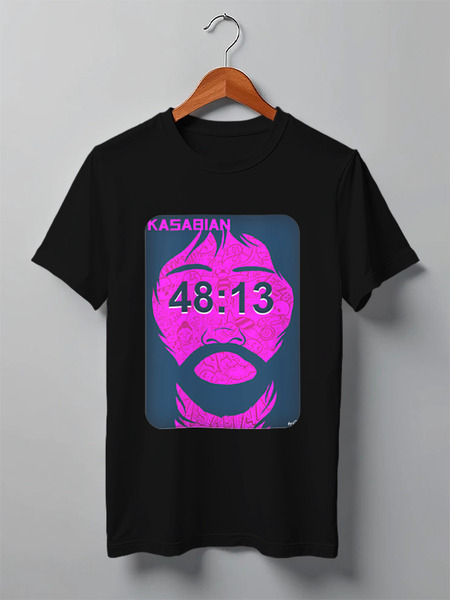 Заказать мужскую футболку в Москве. Футболка классическая Kasabian - 48:13 от Денис - готовые дизайны и нанесение принтов.
