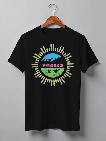 Заказать мужскую футболку в Москве. Футболка классическая Mountains от oneredfoxstore@gmail.com - готовые дизайны и нанесение принтов.