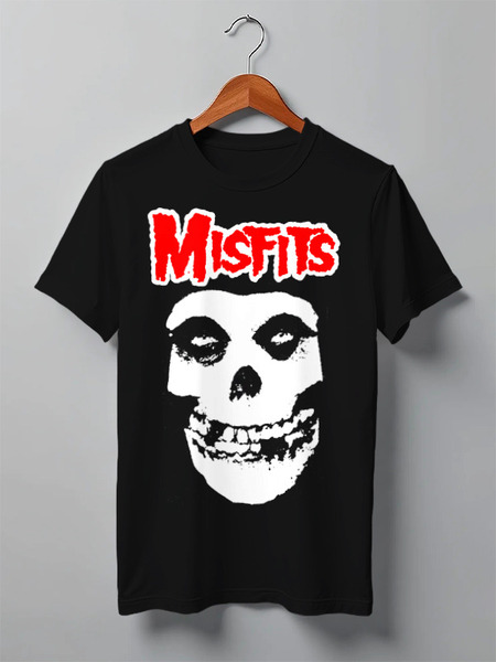 Заказать мужскую футболку в Москве. Футболка классическая Misfits  от Leichenwagen - готовые дизайны и нанесение принтов.