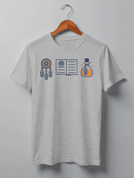 Заказать мужскую футболку в Москве. Футболка классическая Magic от oneredfoxstore@gmail.com - готовые дизайны и нанесение принтов.