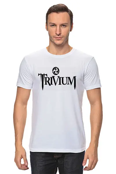 Заказать мужскую футболку в Москве. Футболка классическая Группа "Trivium" от Fedor - готовые дизайны и нанесение принтов.