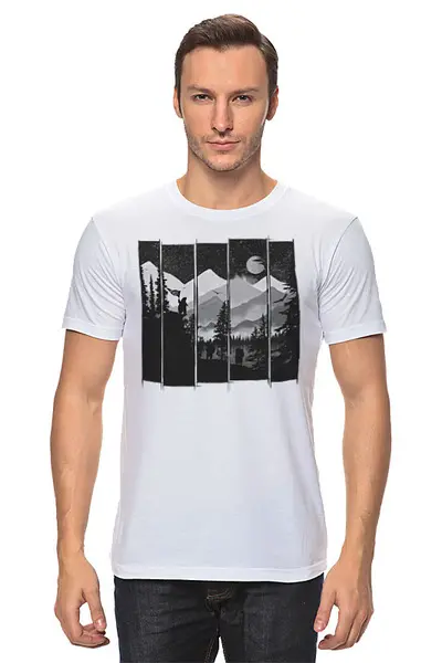 Заказать мужскую футболку в Москве. Футболка классическая  Go Wild от oneredfoxstore@gmail.com - готовые дизайны и нанесение принтов.