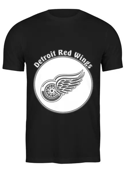 Заказать мужскую футболку в Москве. Футболка классическая Detroit Red Wings от kspsshop - готовые дизайны и нанесение принтов.