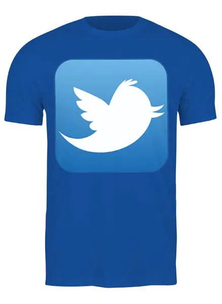Заказать мужскую футболку в Москве. Футболка классическая Twitter от Jimmy Flash - готовые дизайны и нанесение принтов.