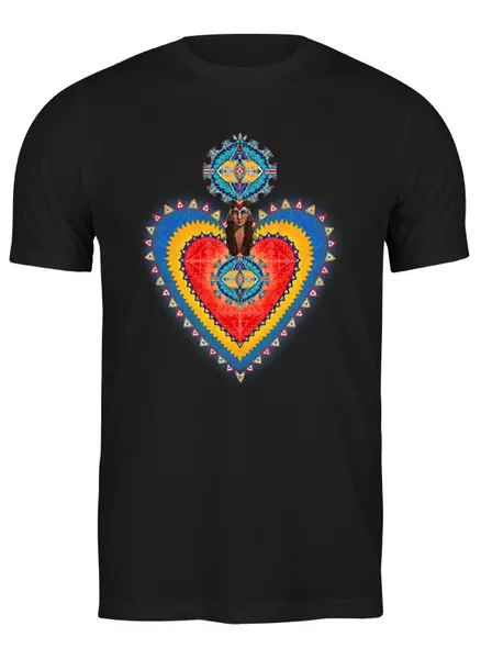 Заказать мужскую футболку в Москве. Футболка классическая Хранитель Сердце от Margarita Nia - готовые дизайны и нанесение принтов.