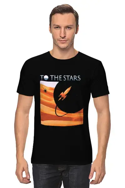 Заказать мужскую футболку в Москве. Футболка классическая To The Stars Dunes mens от slider - готовые дизайны и нанесение принтов.